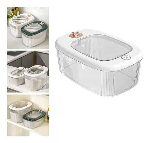 Dispensador De Caja De Arroz Transparente Gran Capacidad S