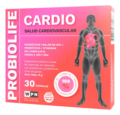 Wpn Wellness X2 Probiolife Cardio Suplemento Dietario 30c 3c
