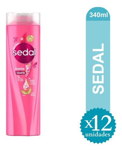 Shampoo Sedal Ceramidas X 340ml Caja X12u - Ma