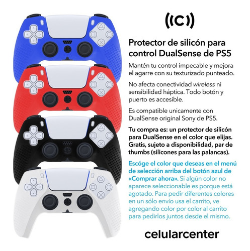 Silicon Control Ps5 Dualsense Goma Protector Funda Play 5