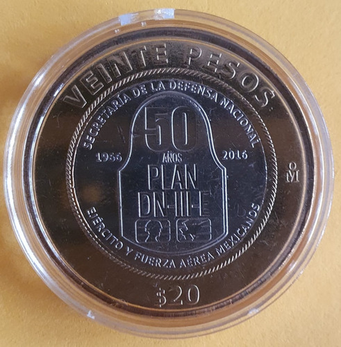 Lote 4 Monedas 20 Pesos Conmemorativas 50 Años De Plan Dniii
