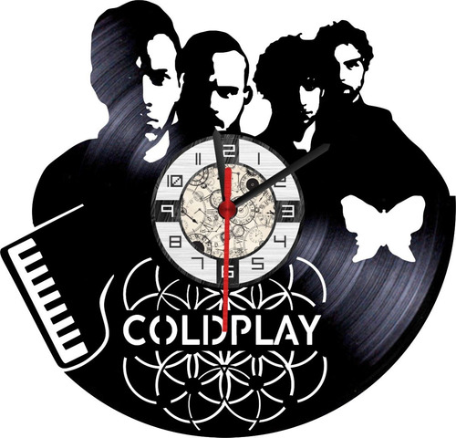Reloj En Vinilo Lp / Vinyl Clock Coldplay Music