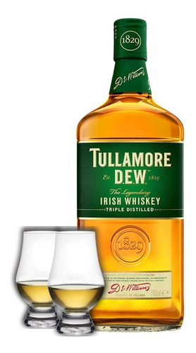 Whisky Tullamore Dew + 2 Vasos De Cata De Whisky Cristal 