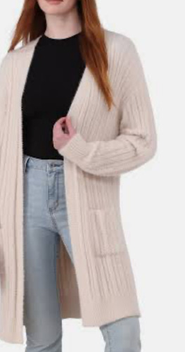 Cardigan No Boundaries Apertura Frontal Con Bolsillos Dama