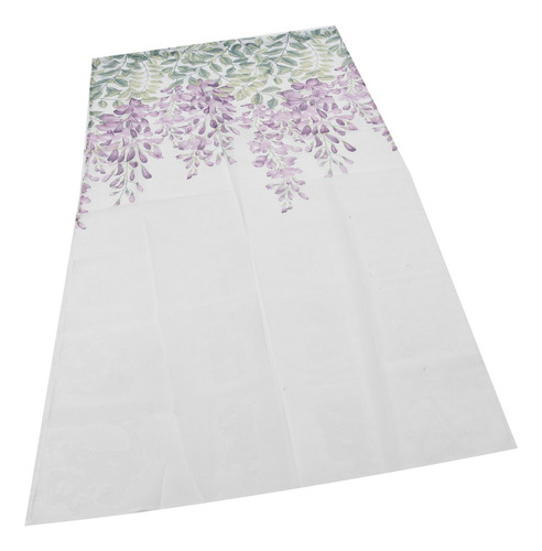 Cortinas De Gasa Bordadas Con Estampado De Flores De Glicina