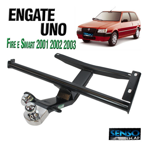 Engate Reboque Fiat Uno Fire E Smart 2001 2002 2003