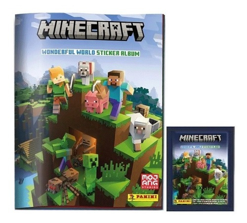 Lbum Minecraft Wonderful World + 25 Sobres