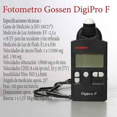 Fotometro Gossen Digipro F