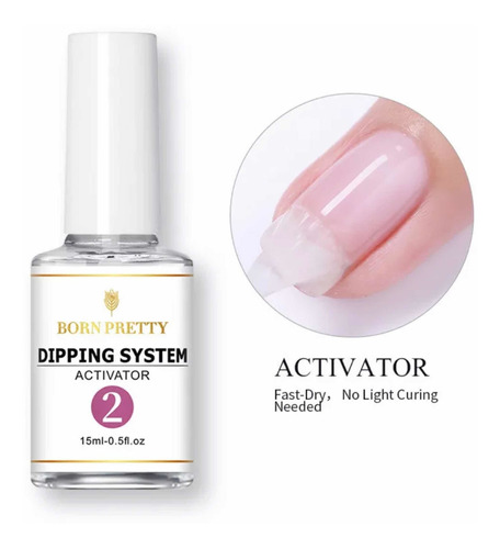 Born Pretty Dipping Liquido N2 Activador Unicamente 