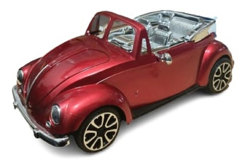 Auto Escarabajo Descapotable Infantil A Friccion 20x9x6 Cm.