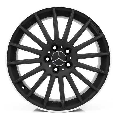 Rodas 18 Mercedes C63 Amg - 5x112 - C180 C200 A200 B200 Cor Preto-fosco