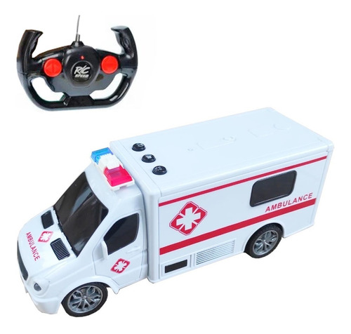 Ambulância De Controle City Vehicle 27mhz Rc Carro 1:32