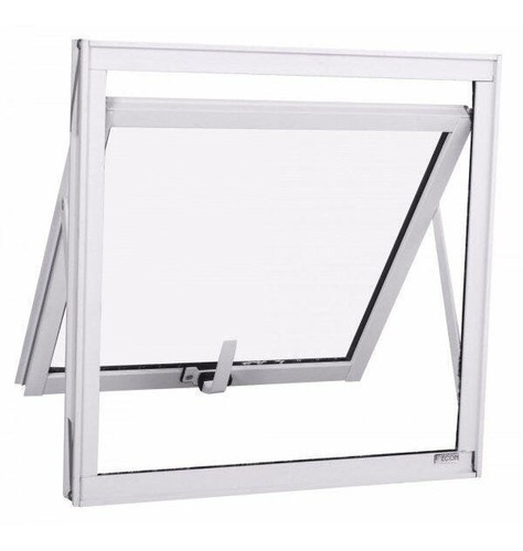 Janela De Alumínio Maxim-ar 50x50cm 1 Folha Com Vidro Mini