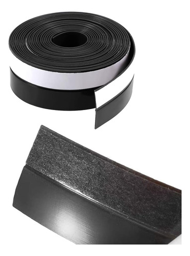 Burlete De Silicona Adhesivo Para Puertas 4.5cm X 8m. Negro