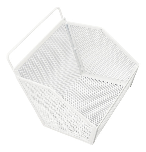 Cesta De Alambre Colgante De Metal Adhesiva De 13,2 X 10 X 1