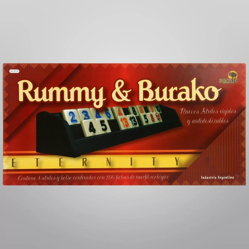 Imagen 5 de 5 de Juego de mesa Rummy & Burako Eternity Bisonte BI8750