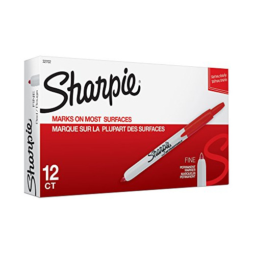 Marcadores Permanentes Retráctiles De Sharpie, Punto Fino, R