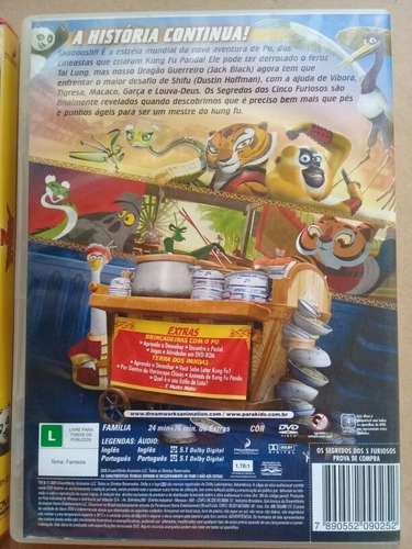 Dvd: Kung Fu Panda: Coleção Com 3 Fimes E Extras (Usado)