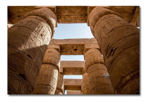 Cuadro Columnas Templo De Karnak Egipto Foto Lienzo 60x40