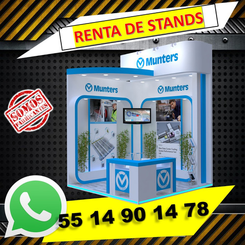 Renta De Stands 3x3 6x3 6x6 Exposicion Cdmx Mamparas Eventos