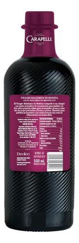 3pzs Carapelli Vinagr Balsám Modena Aderezos Ensalad Italia