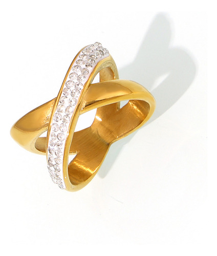 Anillo De Diamantes En Forma De X, Personalidad Simple, Geom