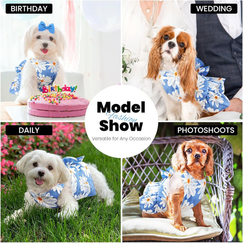 S Lindo Vestido For Perros Pequeños, Ropa For Niñas Y Cachor
