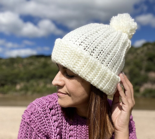 Gorro De Lana Tejido Mujer Invierno 