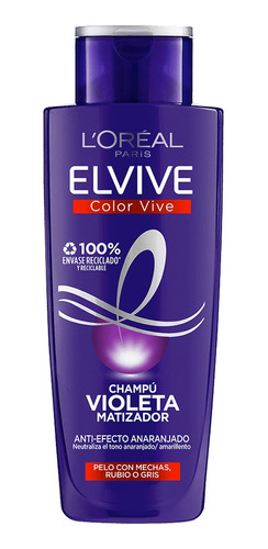 Loreal Shampoo Matizador Elvive Color Vive Violeta 200ml