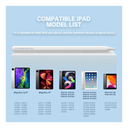 Lápiz De iPad 9 Y Décima Generación, Lápiz Lápiz Para, De La