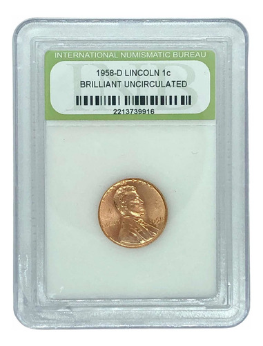 Lote 5 Monedas 1 Centavo Período 1903 - 1958 Estados Unidos (Usado)