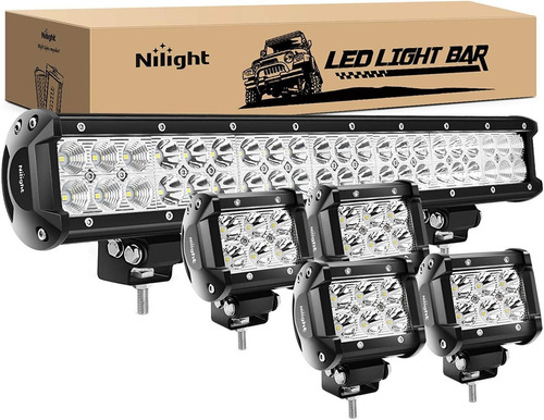 Nilight - Zh003 20inch 126w Spot Flood Combo Led Light Bar 4