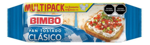 3 Pzas Pan Tostado Bimbo Clásico 270 G