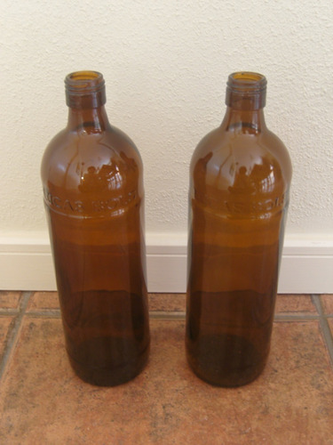 Dos Antiguas Botellas Vacías Licor Lucas Bols - Impecables (Usado)