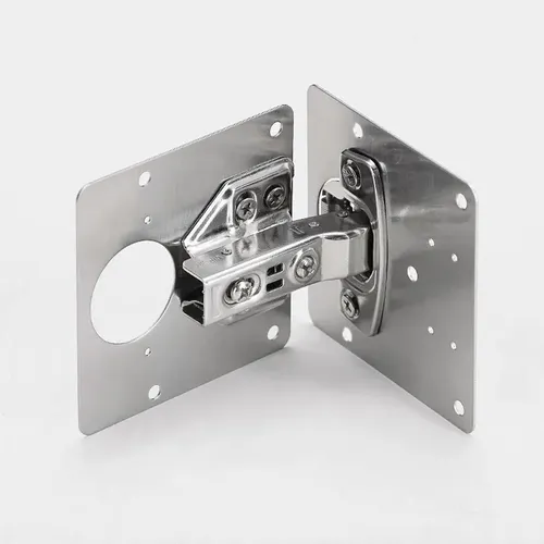 Par De Placa De Reparacion Bisagra Mueble Tornillos Puerta