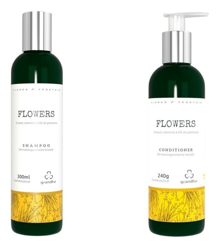 Grandha Flores E Vegetais Flowers Shampoo E Condicionador