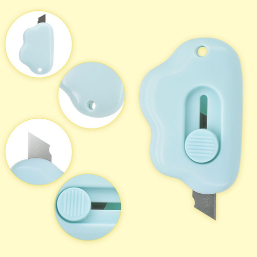 Imagen 3 de 10 de Mini Corta Cartón Cuchillo Cartonero Portátil Forma De Nube