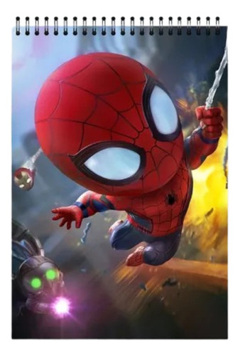 Croquera - Cuaderno De Dibujo De Spiderman Chibi
