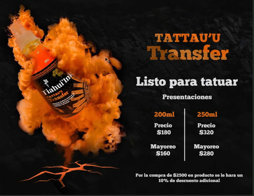 Tiahuiink Productos Para El Procesó Y Cuidado Del Tatuaje