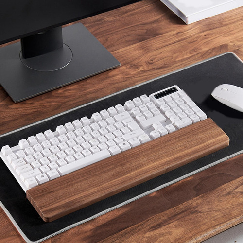 L Reposamuñecas De Madera For Teclado, Longitud Fácil, 44 Cm