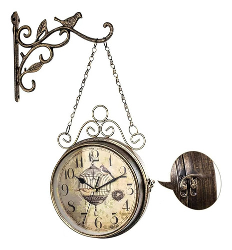 ~? Retro Rust Wall Clock 20th Century 8  Non Ticking Large I