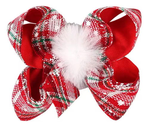 4 Moños Navideños Para El Cabello Pinzas Pelo Navidad Adorno