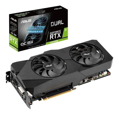 Tarjeta de video Nvidia Asus  Dual GeForce RTX 20 Series RTX 2060 SUPER DUAL-RTX2060S-O8G-EVO OC Edition 8GB