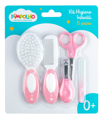 Kit de cuidado para bebês Pimpolho Kit rosa - x 5