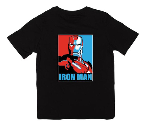 Remeras Infantiles Iron Man Stark Marvel |de Hoy No Pasa| 12