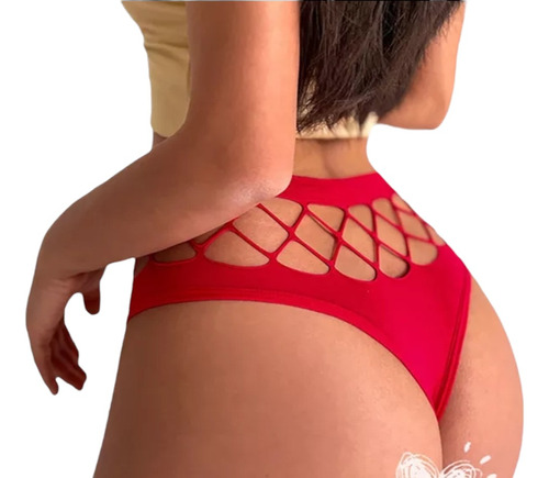 Tanga Sexy, Lencería Erotica. Cintura En Forma De Red.