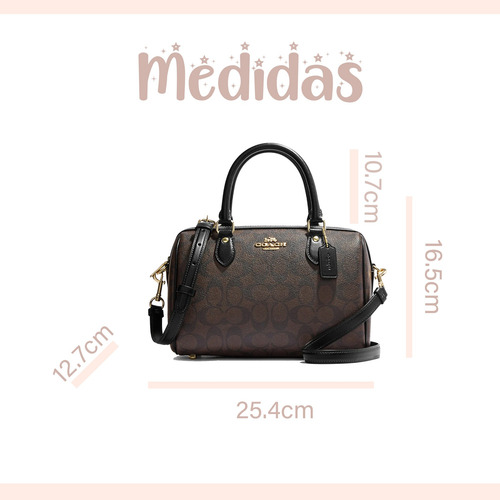 Bolsa Cruzada Coach Original Rowan Satchel Signature Canvas