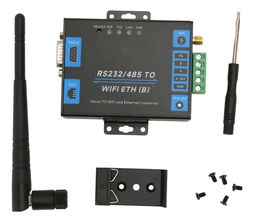 Convertidor Inalámbrico Ethernet Serie A Wifi Rs232 Rs485