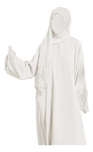 Túnica Musulmana Con Hijab Kaftan Vestido Musulmán De
