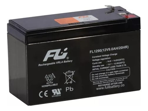 Batería 12v 9amp Fuli Battery